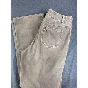 LLBean Corduroy Pants Women 10 Tall‎ Favorite Fit Straight Beige